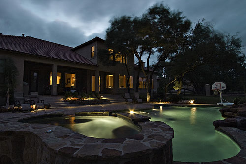 Unforgettable pool lighting by Outdoor Lighting Perspectives of San Antonio